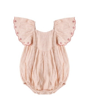 Roxy Romper | Petal Gingham