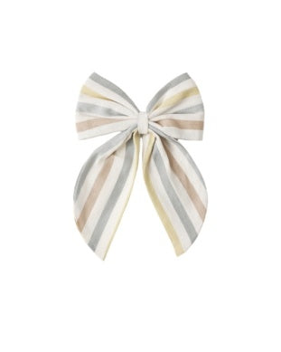 Oversized Bow | Valencia Stripe