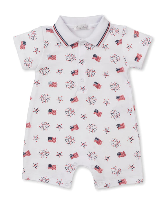Bold Stripes & Bright Stars Short Playsuit