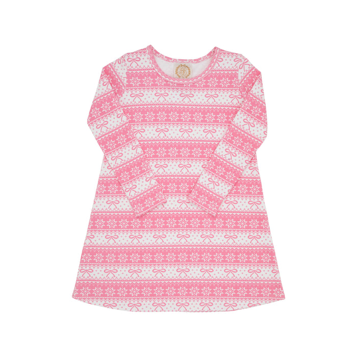 Long Sleeve Polly Play | Frosty Fairisle Pink