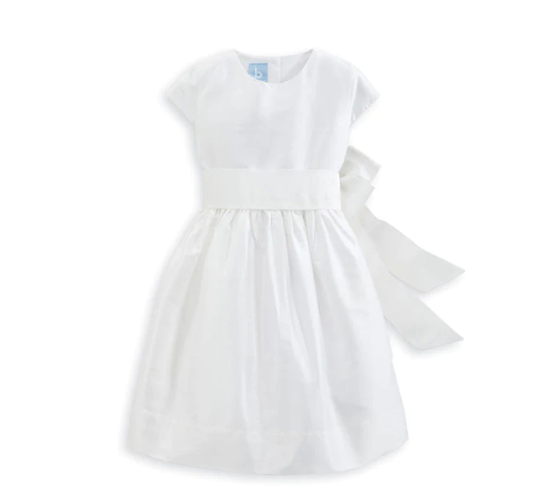 Taffeta Party Dress | White