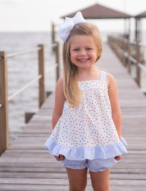 Maggie Bloomer Short Set | Patriotic Stars