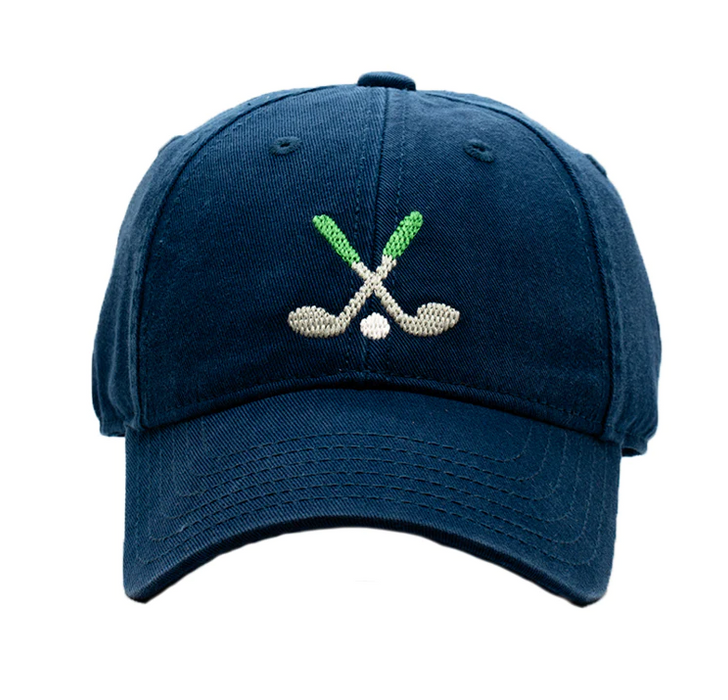 Navy Embroidered Baseball Hat | Golf
