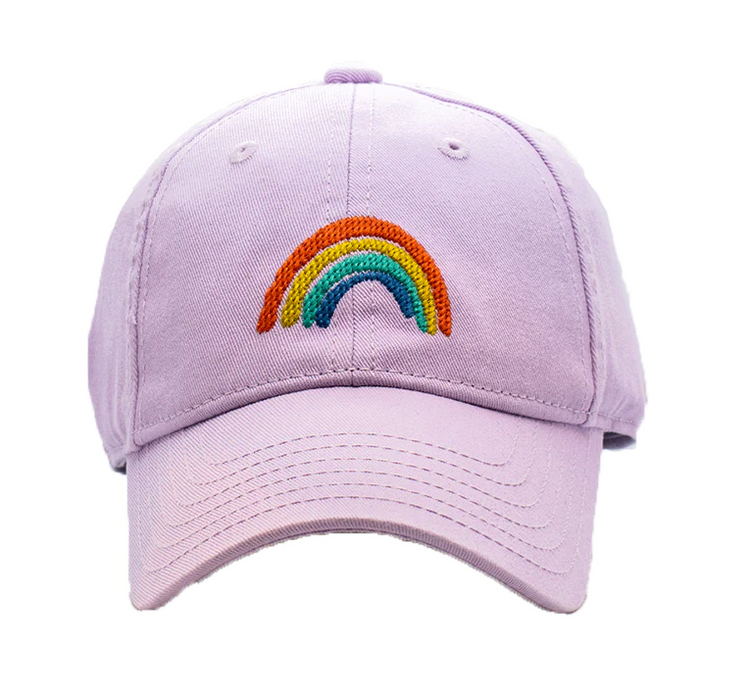 Lavender Embroidered Baseball Hat | Rainbow