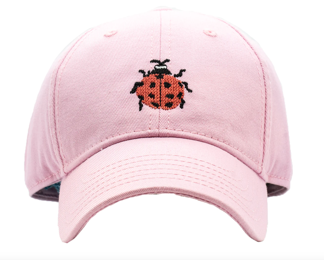 Lt Pink Embroidered Baseball Hat | Ladybug