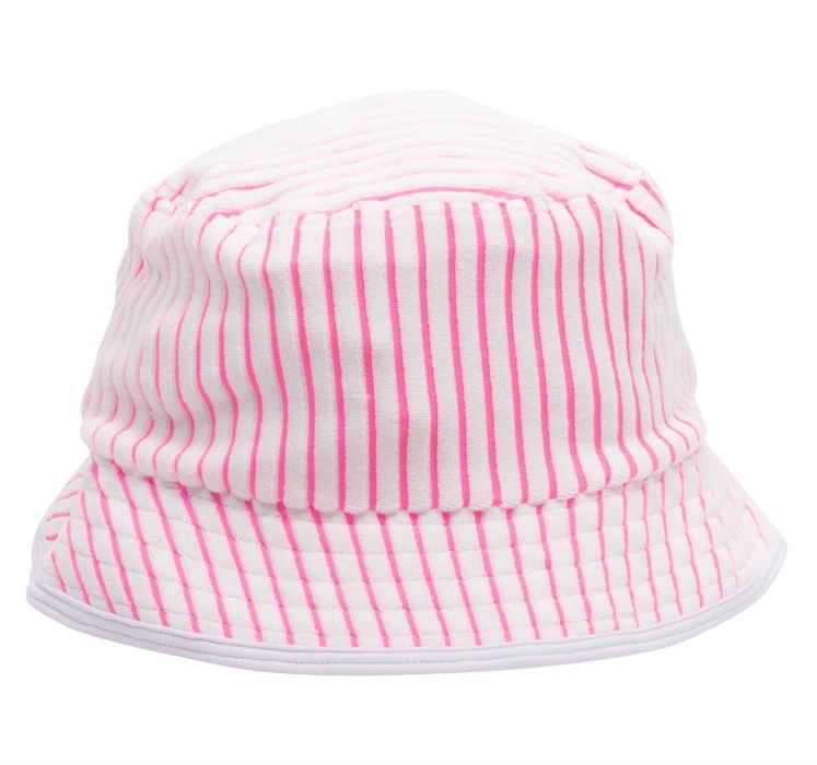 Berry Stripe Terry Bucket Hat
