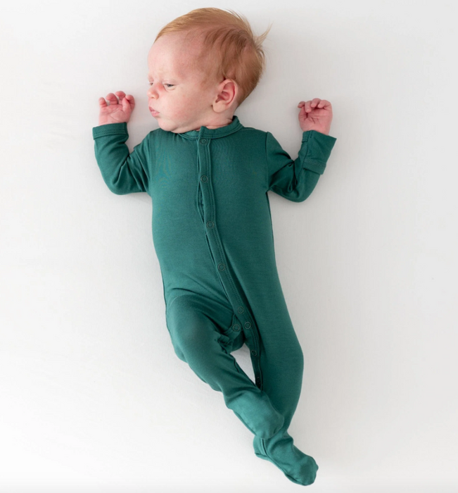 Zippered Footie | Emerald