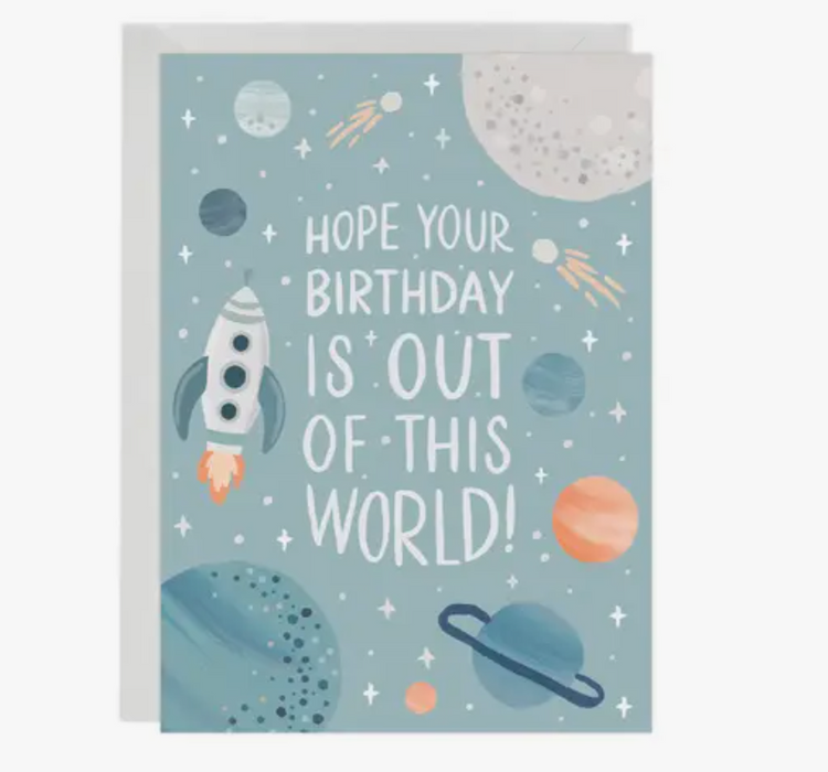 Out of This World Birthday Card