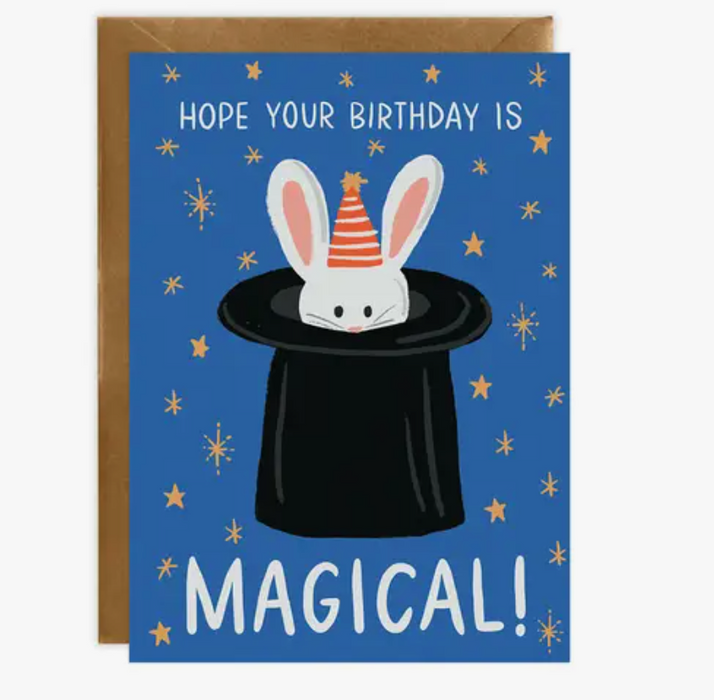 Magical Bunny Birthday Card