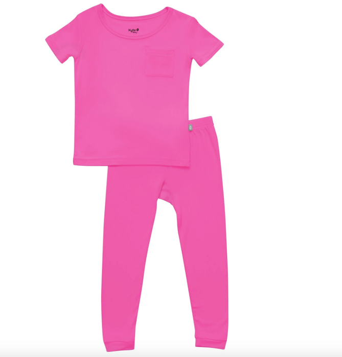 Short Sleeve with Pants Pajamas | Raspberry