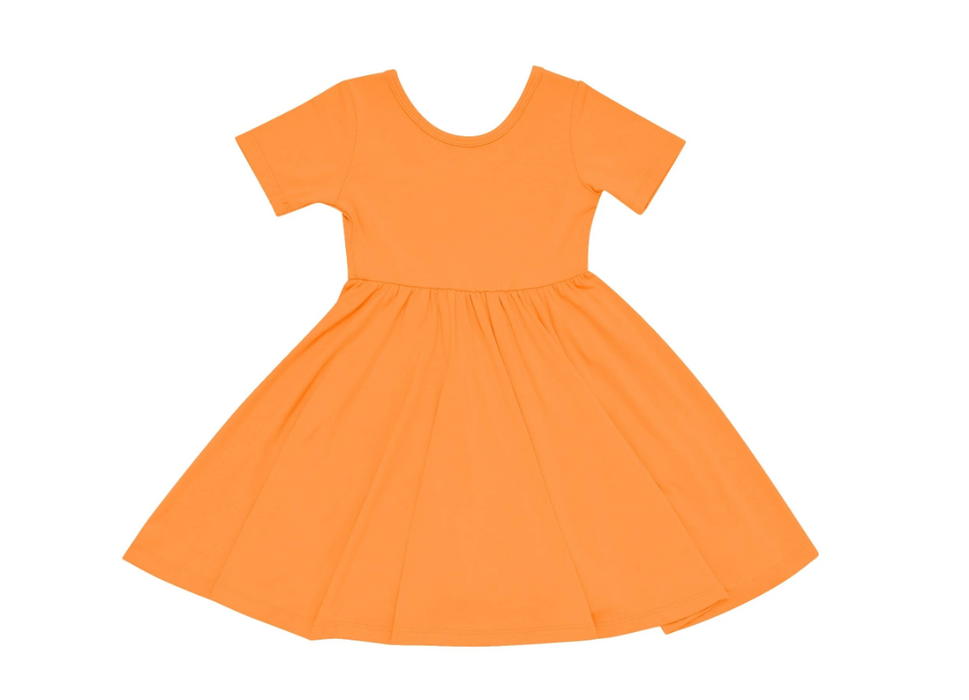 Twirl Dress | Tangerine