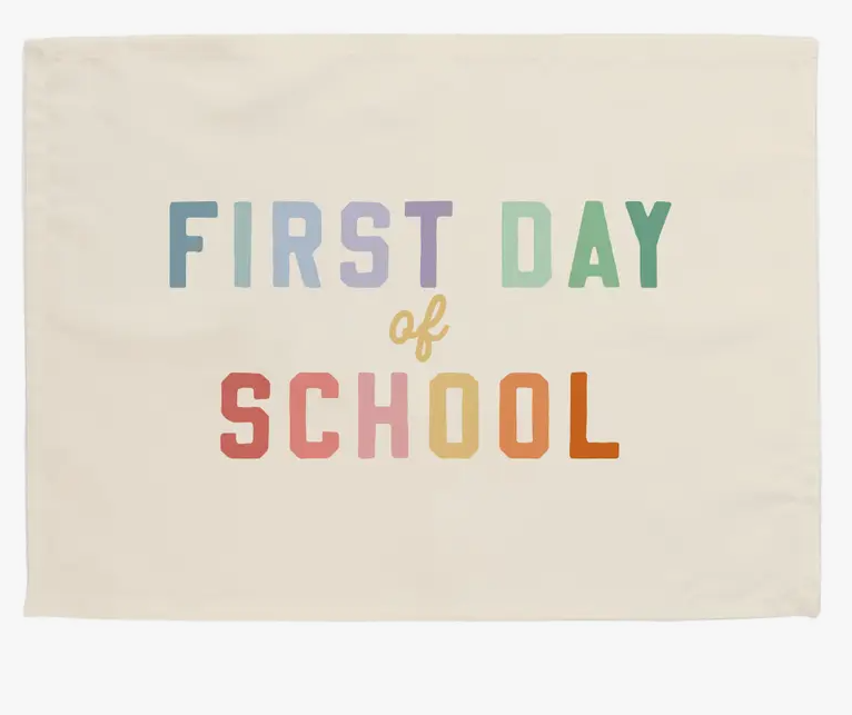 Rainbow First Day of School Banner