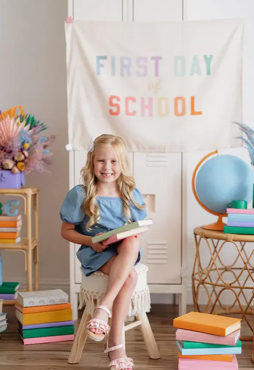 Rainbow First Day of School Banner