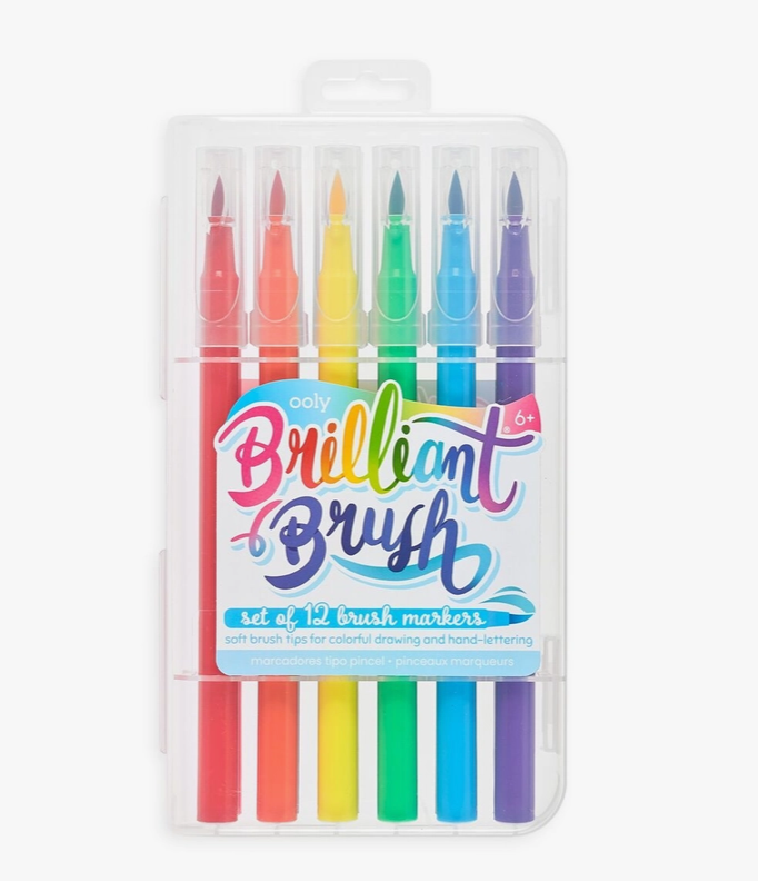Brilliant Brush Markers (Set of 12)