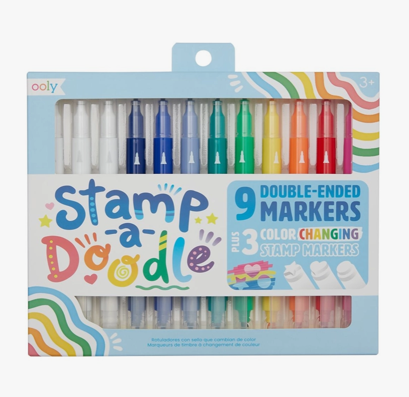 Stamp-A-Doodle Double-Ended Markers | Set of 12