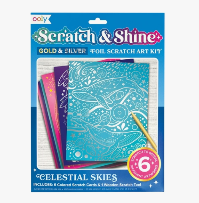Scratch & Shine Scratch Cards | Celestial Skies