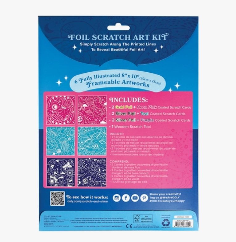 Scratch & Shine Scratch Cards | Celestial Skies