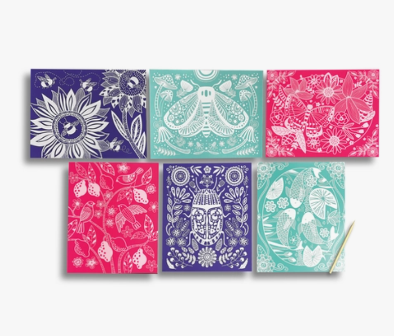 Scratch & Shine Scratch Cards | Glorious Garden