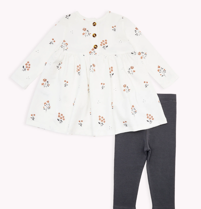 Floral Print Dress Set | Off White