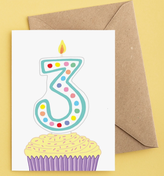 3rd Birthday Card