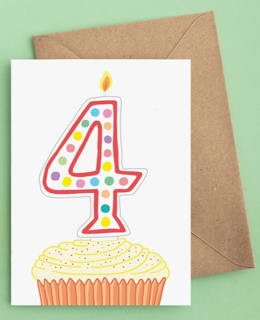 4th Birthday Card