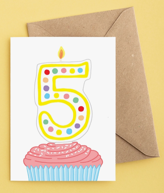 5th Birthday Card