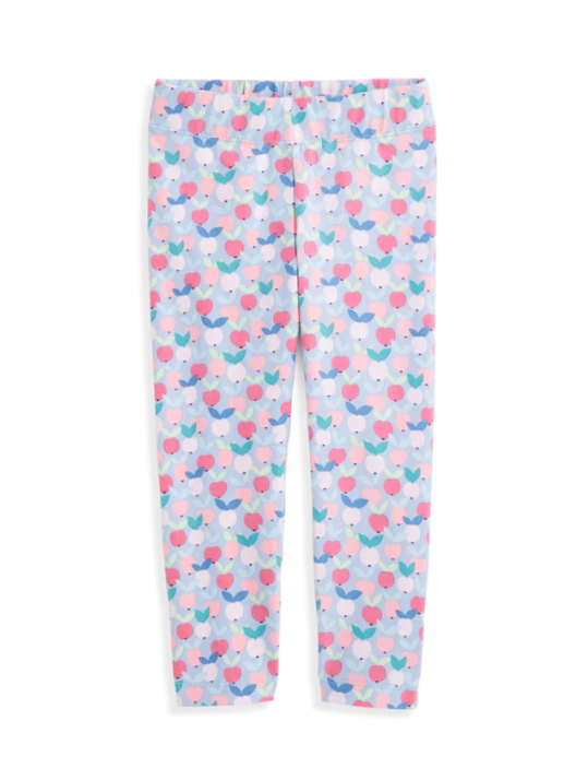 Blue Orchard Print Leggings
