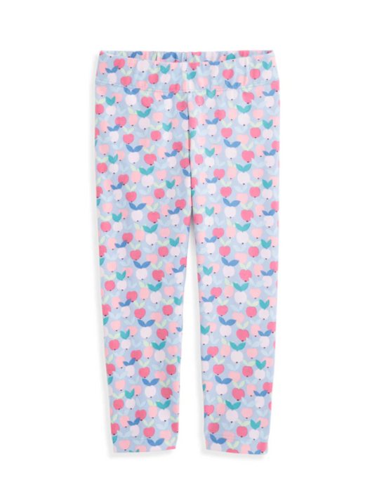 Blue Orchard Print Leggings