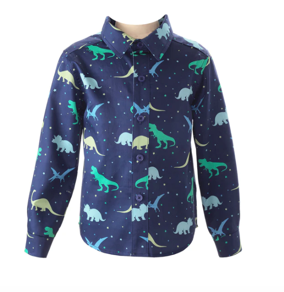 Dinosaur Button Down Shirt