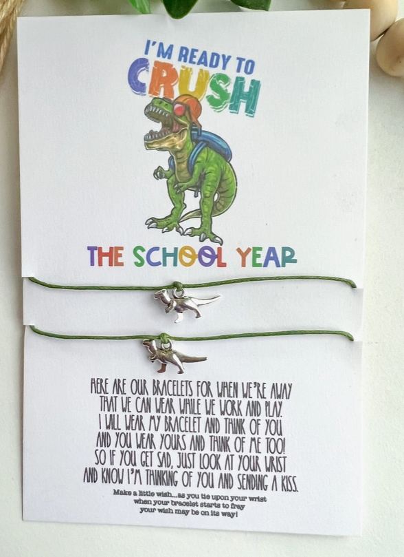 Dino Crush Mommy & Me Bracelet Set