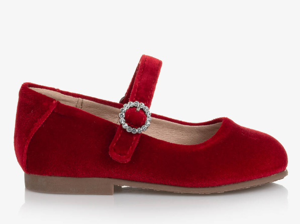 Red velvet baby shoes outlet