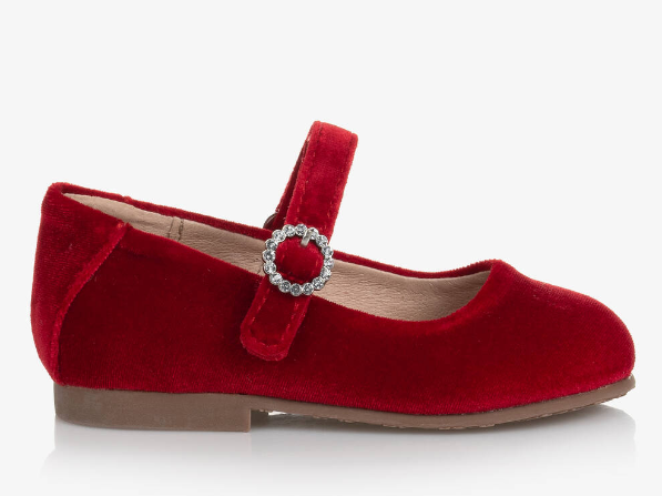 Red Velvet Mary Janes