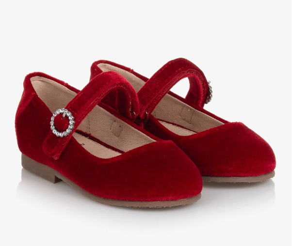 Red Velvet Mary Janes