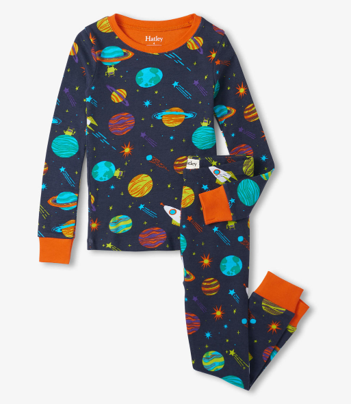 Space Explorer Cotton Pajama Set