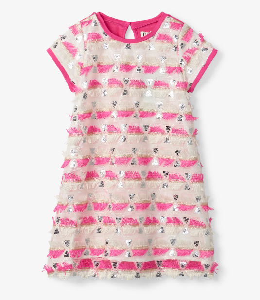 Geometric Sequin Dress