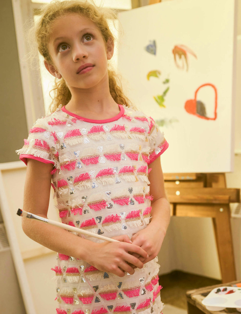 Geometric Sequin Dress