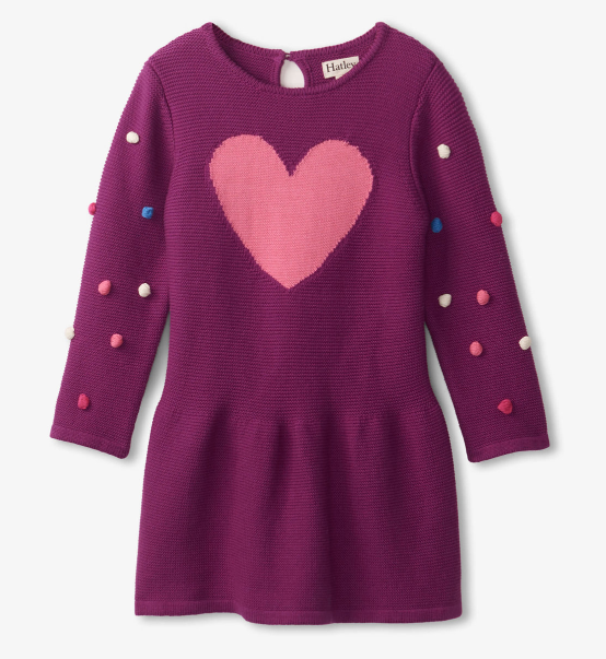 Baby Sweet Heart Sweater Dress