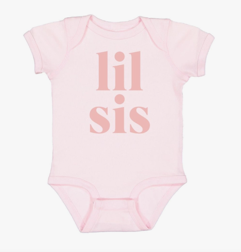 Lil Sis Ballet Pink Onesie