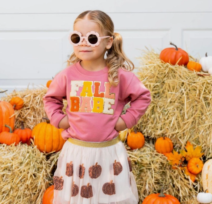 Fall Babe Patch Sweatshirt