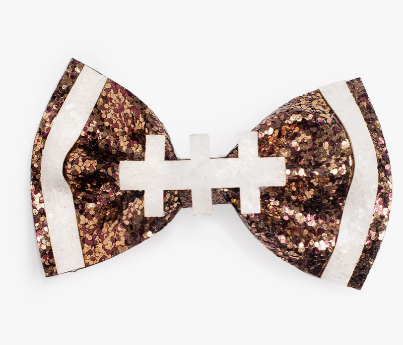 Football Bow Clip