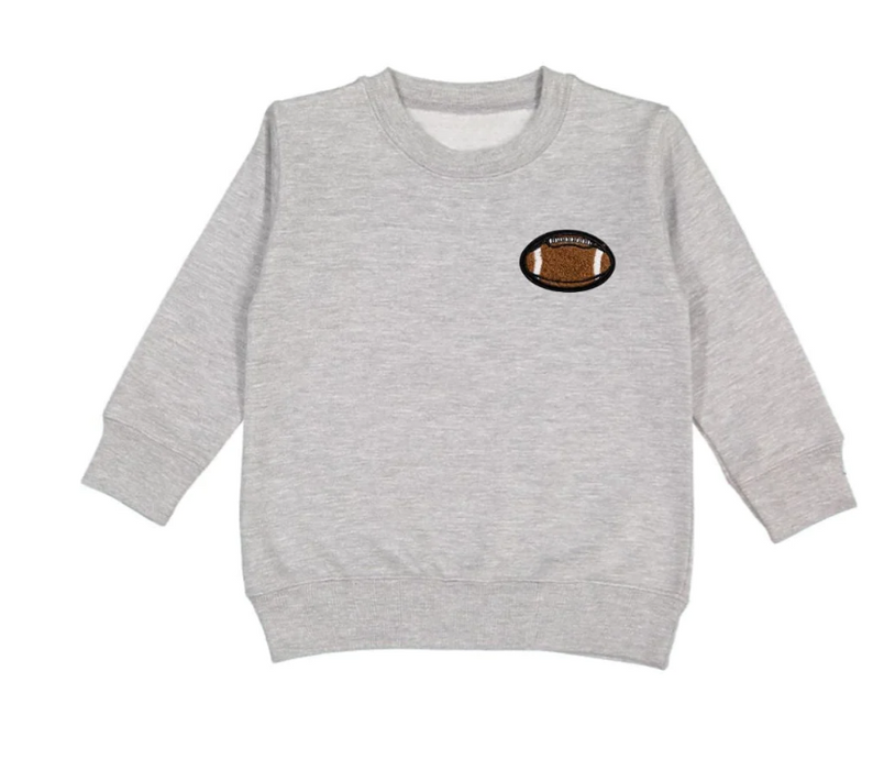 Football Patch Sweatshirt | Gray