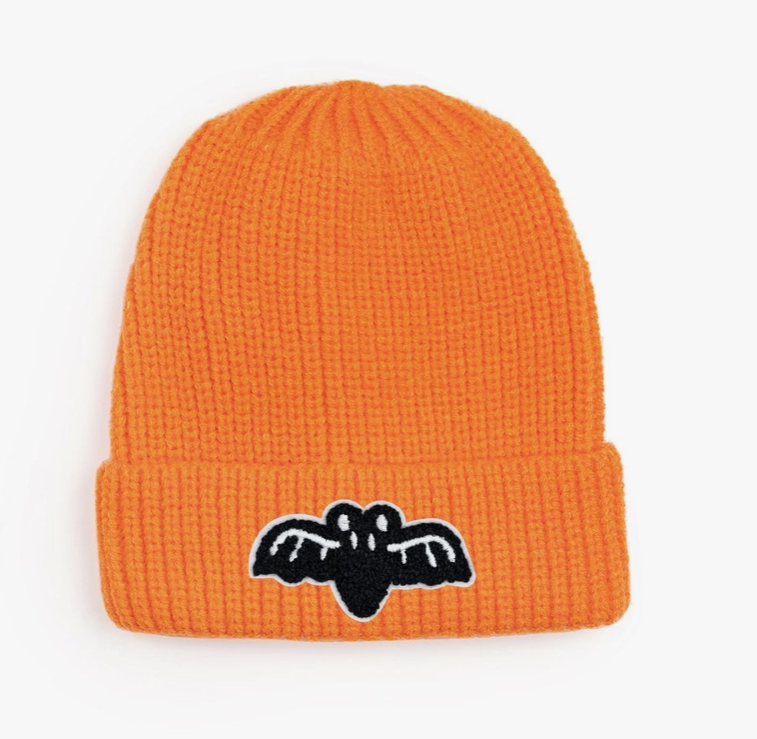 Bat Patch Beanie | Orange