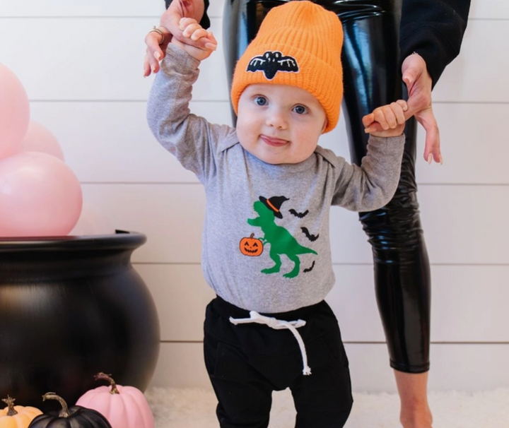 Bat Patch Beanie | Orange