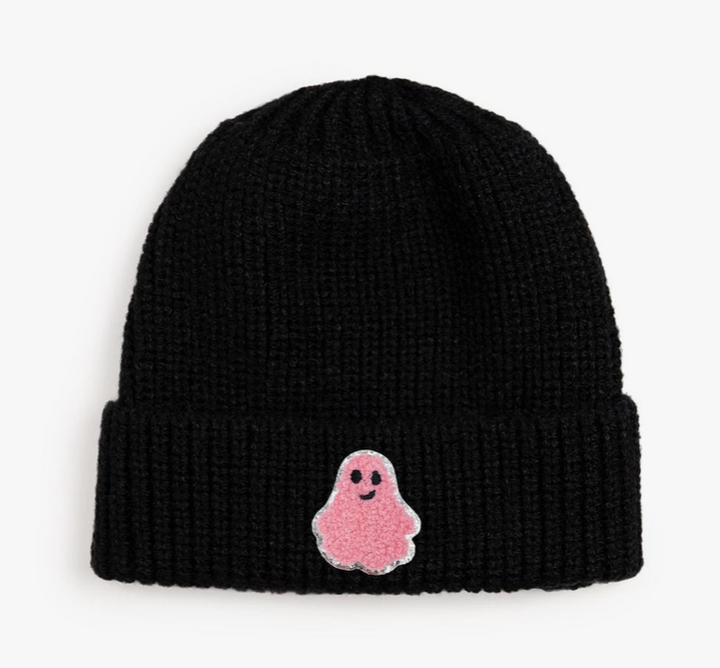Ghost Patch Beanie | Black