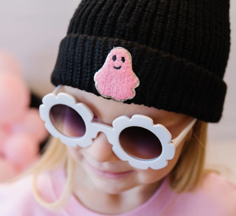 Ghost Patch Beanie | Black