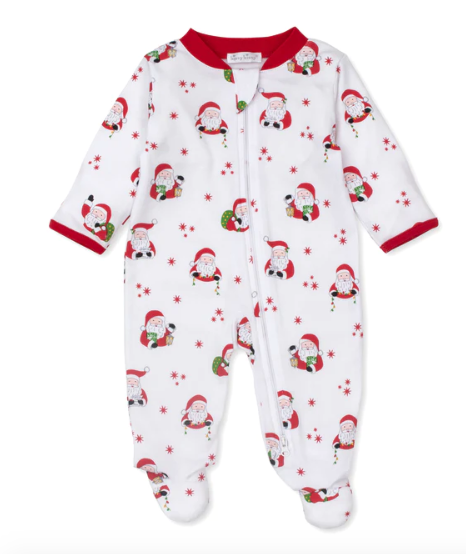 Jolly Santa Footie w/Zipper