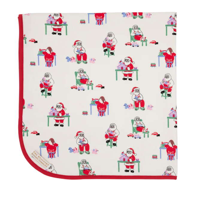 Baby Buggy Blanket | Santa's Studio Richmond Red