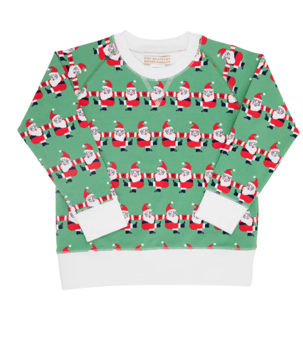 Cassidy Comfy Boys Crewneck French Terry | Chris Kringle Kickline Nantucket Navy