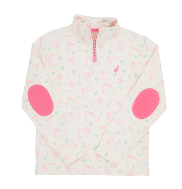 Canter Collar Half Zip | Rambling Ribbons Hamptons Hot Pink