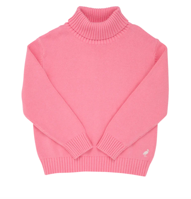 Townsend Turtleneck Sweater | Hamptons Hot Pink w/Palm Beach Pink Stork
